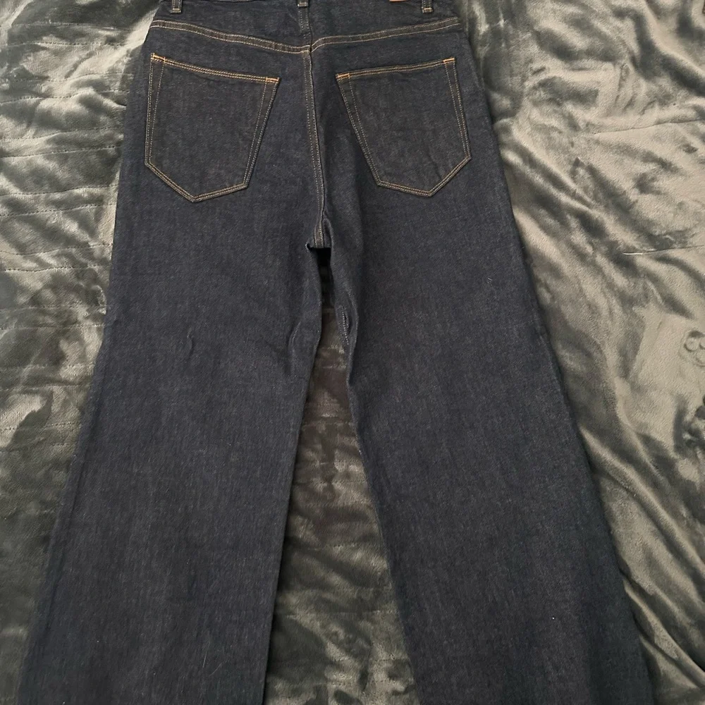Jamie Haller Wide-Leg Women's Jeans in Dark Indigo - Picture 2 of 7